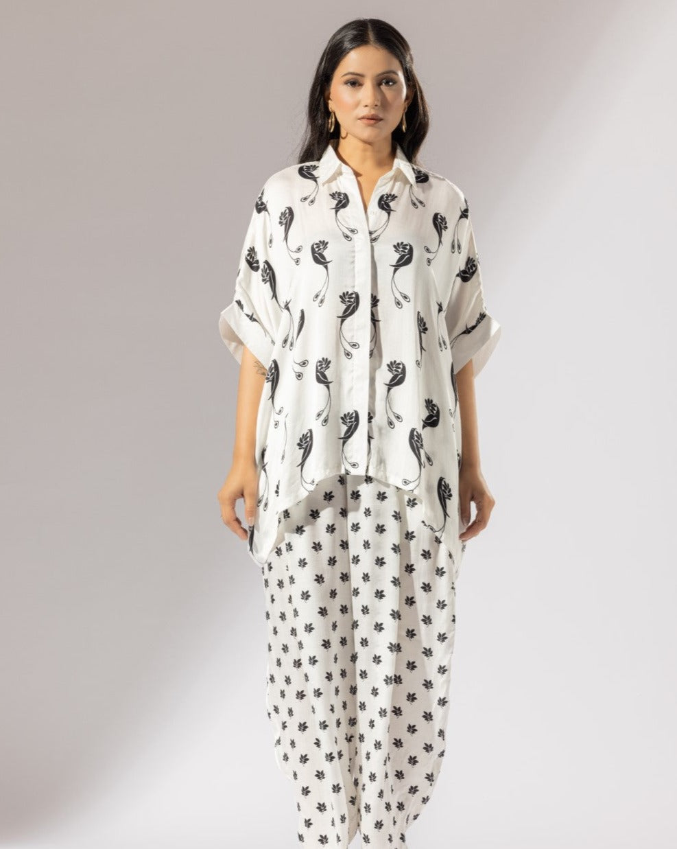 Hummingbird Boxy Shirt & Pant Co-Ord Set