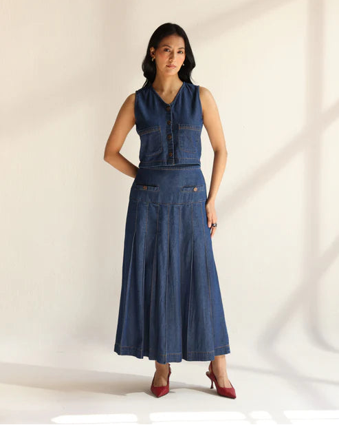 The Indigo Charm Co-Ord Set