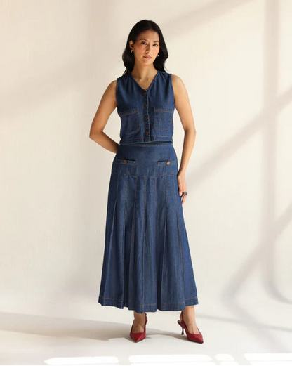 The Indigo Charm Co-Ord Set