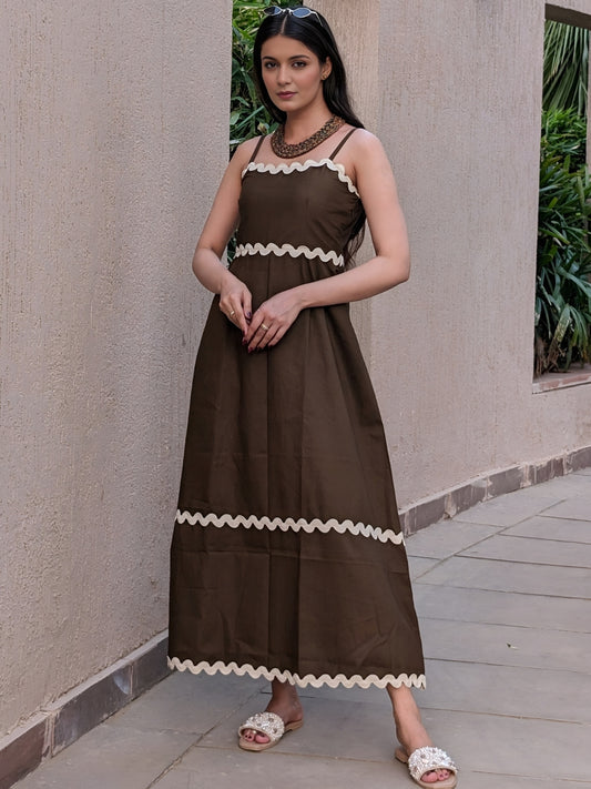 Brown Maxi Dress