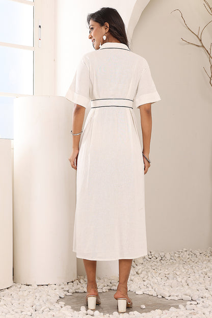 White Linen Dress